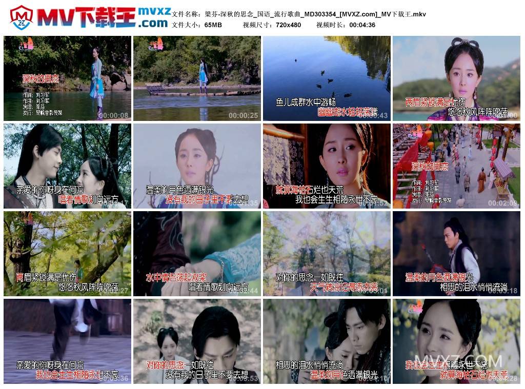 梁芬-深秋的思念_国语_流行歌曲_MD303354
